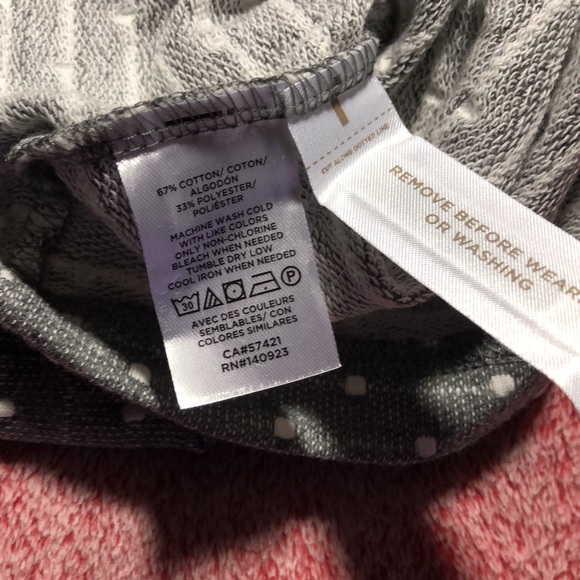 Loft women’s dress Medium grey with white polkadots - Picture 6 of 6